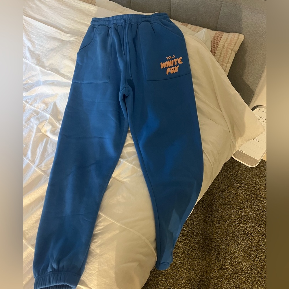 White fox women’s Blue Sweatpants